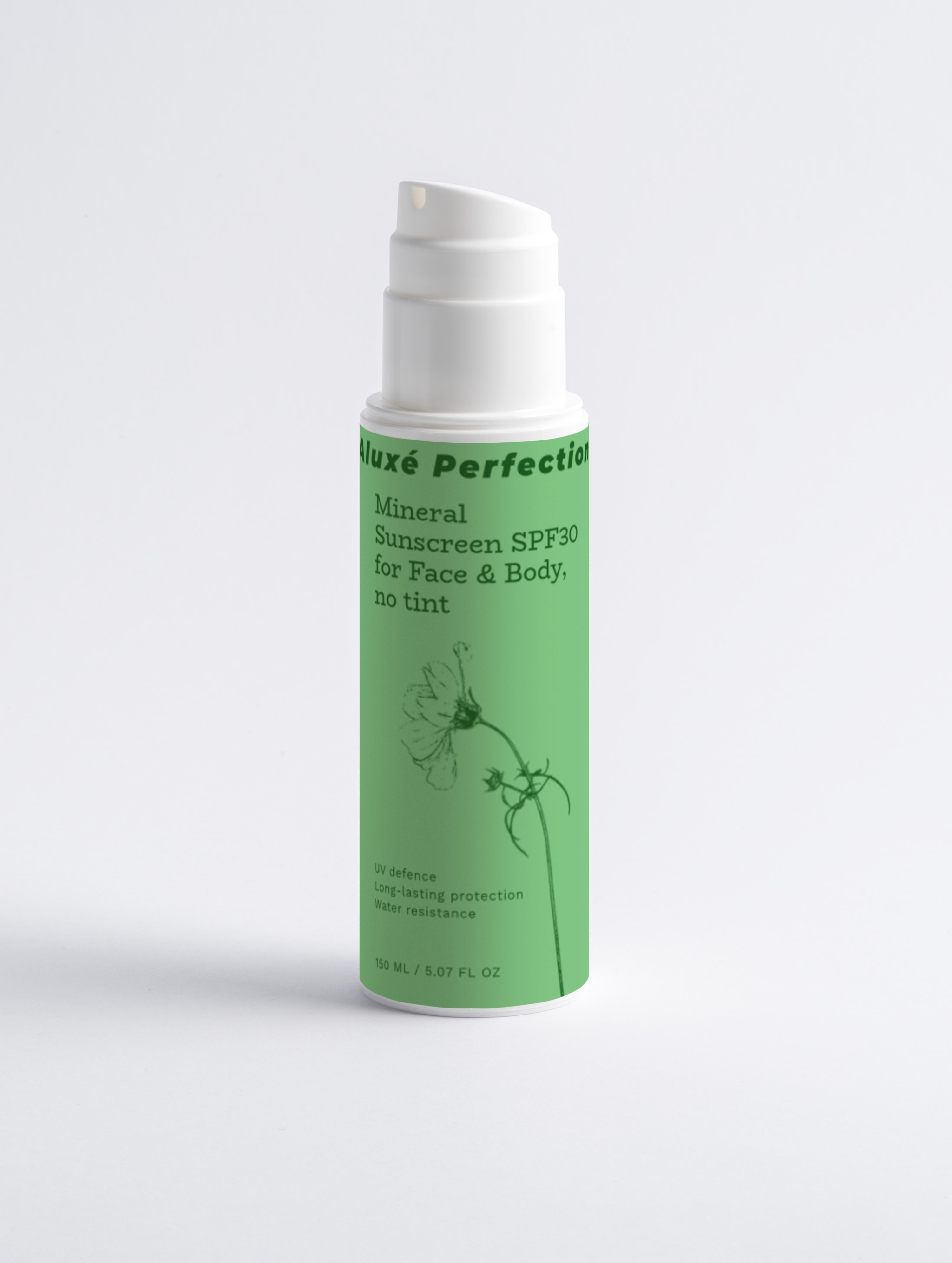 Mineral Sunscreen SPF30 for Face & Body, no tint 150 ml / 5.07 fl oz