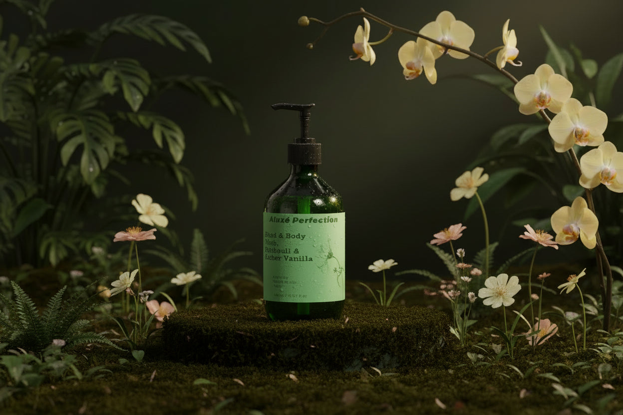 Hand & Body Wash, Patchouli & Amber Vanilla