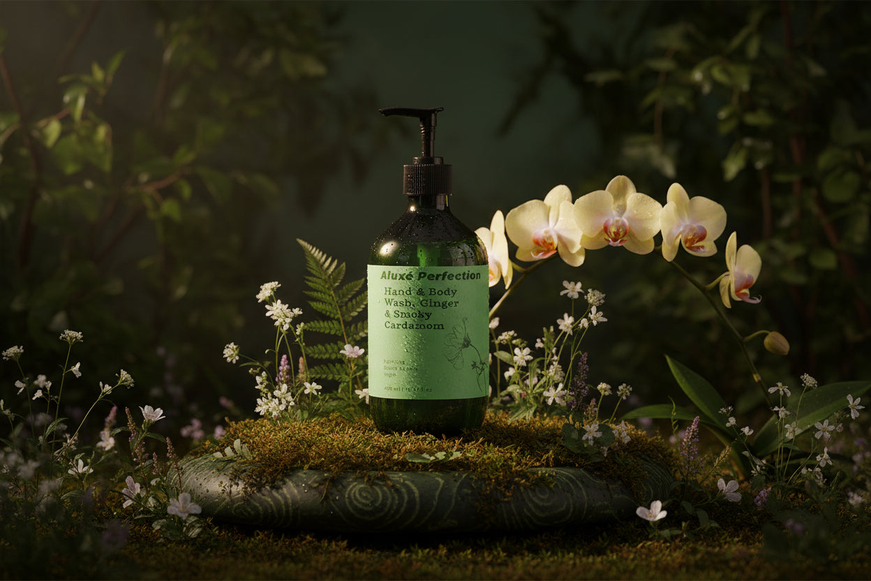 Hand & Body Wash, Ginger & Smoky Cardamom 490 ml / 16.57 fl oz