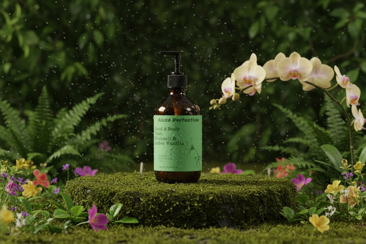 Hand & Body Wash, Patchouli & Amber Vanilla 490 ml / 16.57 fl oz