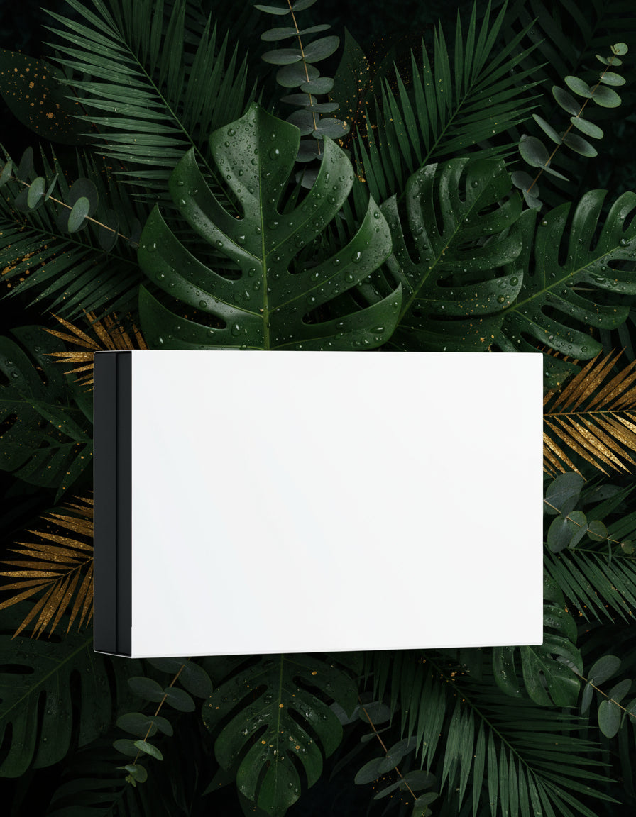 Black rectangular object on a white background