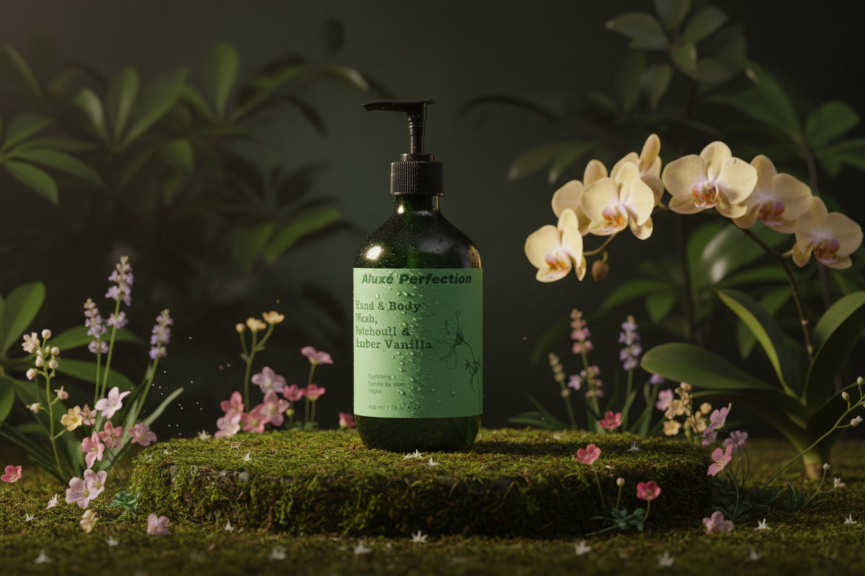 Hand & Body Wash, Patchouli & Amber Vanilla