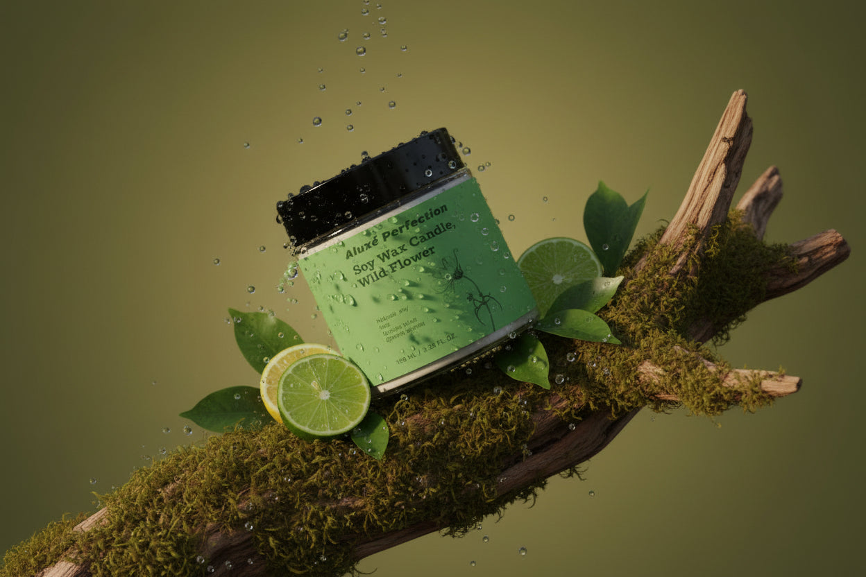 Soy Wax Candle, Wild Flower 100 ml / 3.38 fl oz