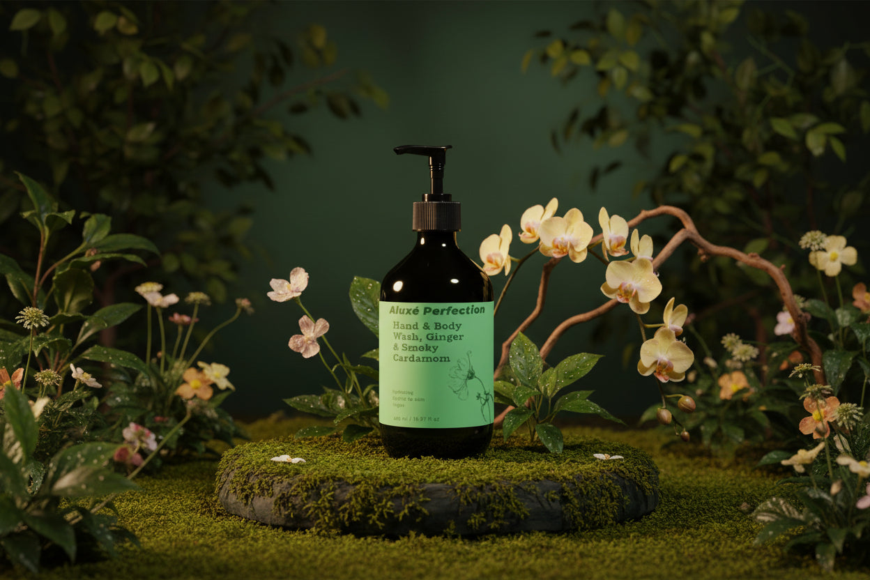 Hand & Body Wash, Ginger & Smoky Cardamom 490 ml / 16.57 fl oz