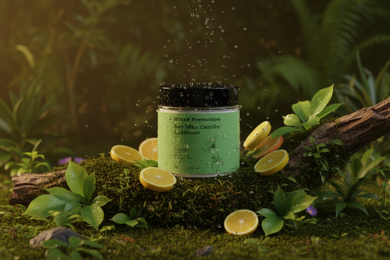 Soy Wax Candle, Lavender 100 ml / 3.38 fl oz